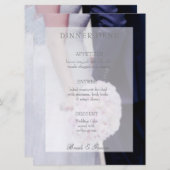 Menu mariage modifiable de mariée et de mariée (Devant / Derrière)