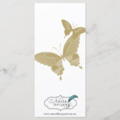 Menu Mariage Monogramme à double anneau (Dos)