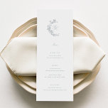 Menu Mariage Monogramme Régence<br><div class="desc">Le menu Mariage Regency Monogram de la collection Victoria présente des fleurs de style renaissance dessinées à la main qui encadrent magnifiquement le menu mariage dans un style de police classique et élégant. Ce design intemporel fera une impression durable sur vos invités !</div>