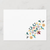 Menu Mariage Motif classique complexe de géométrie vint (Dos)