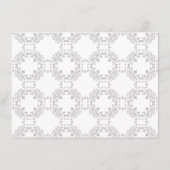 Menu Mariage Motif classique complexe de géométrie vint (Dos)