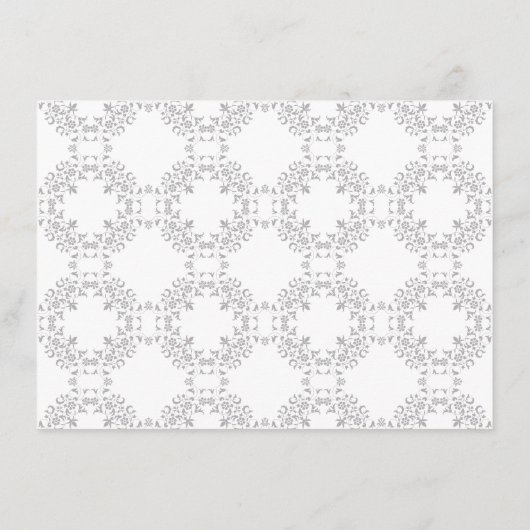 Menu Mariage Motif classique complexe de géométrie vint (Dos)