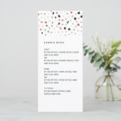 Menu Mariage Motif Terrazzo moderne (Debout devant)