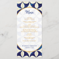 Mariage Motif vintage bleu et jaune portugais