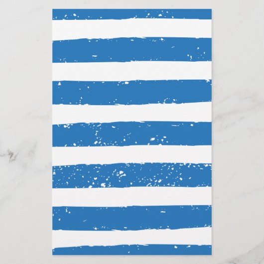 Menu Mariage Nautical Red Lighthouse Blue Stripes (Dos)