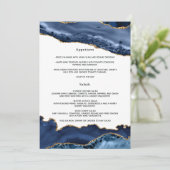 Menu Mariage Navy et Agate Dorée (Debout devant)