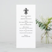 Menu Mariage noir blanc moderne (Debout devant)