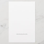 Menu Mariage noir de script blanc à budget élégant (Dos)