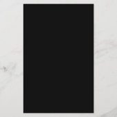 Menu Mariage noir et blanc élégant personnalisé (Dos)