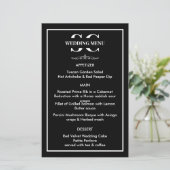 Menu Mariage noir et blanc intemporel (Debout devant)