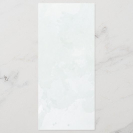 Menu Mariage noir et blanc simple (Dos)