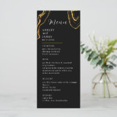Menu Mariage noir et or (Debout devant)
