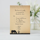 Menu Mariage occidental RSVP (Debout devant)