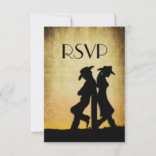 Menu Mariage occidental RSVP (Dos)