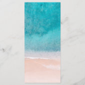 Menu Mariage Ocean Beach Palm Tree (Dos)