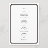 Menu Mariage officiel (Devant)