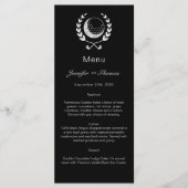 Menu Mariage officiel à thème de golf (Devant)