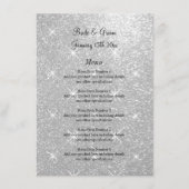 Menu mariage officiel avec impression de parties s (Devant)