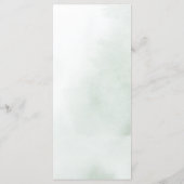 Menu Mariage officiel minimaliste Eucalyptus Folia (Dos)