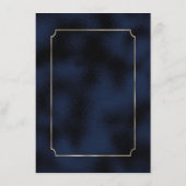Menu Mariage officiel Paisley Navy Blue ID767 (Dos)