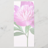 Menu Mariage One Pink Peony (Dos)