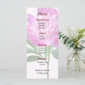Menu Mariage One Pink Peony (Debout devant)