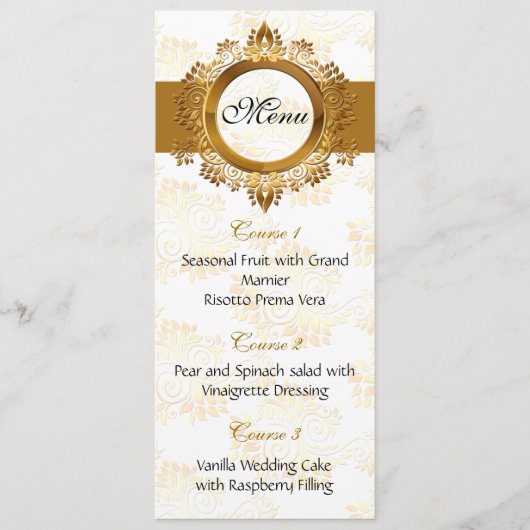 menu mariage or (Devant)