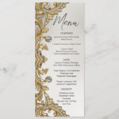 Menu Mariage or décoratif (Devant)