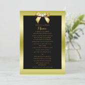Menu Mariage Or Glamour Arc & Noir (Debout devant)