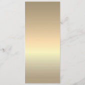 Menu Mariage Or moderne simple (Dos)