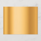 Menu mariage or parties scintillant métallique pou (Dos)