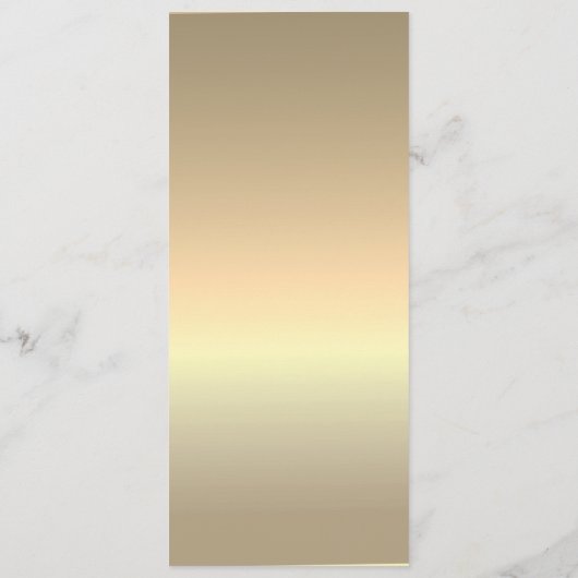 Menu Mariage or simple (Dos)