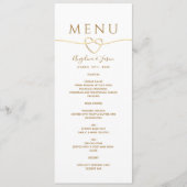 Menu Mariage or simple (Devant)