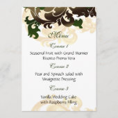 menu mariage or vert (Devant)