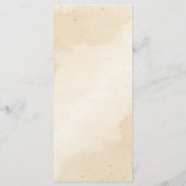 Menu mariage orangé orangé (Dos)