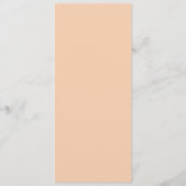Menu Mariage Orange Watercolor Deco (Dos)