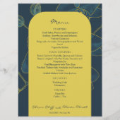 Menu Mariage Orchidée bleue douce (Devant)