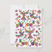 MENU MARIAGE OTOMI MEXICAN COLROFUL (Dos)