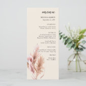 Menu Mariage Pampa Grass Boho (Debout devant)
