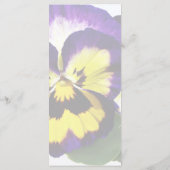 Menu Mariage Panneaux jaune et blanc (Dos)