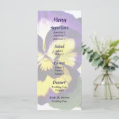 Menu Mariage Panneaux jaune et blanc (Debout devant)
