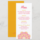 Menu Mariage Paramètre complexe (Devant / Derrière)