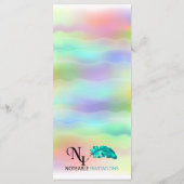 Menu Mariage Pastel Rainbow Brides (Dos)