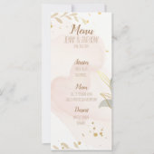 Menu Mariage Pastel Watercolor (Devant)
