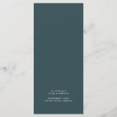Menu Mariage paysager moderne Watercolor Mountain (Dos)