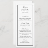 Menu Mariage Pearl Shimmer (Devant / Derrière)