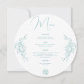 Menu Mariage Peony Elegance (Devant)