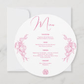 Menu Mariage Peony Elegance (Devant)