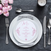 Menu Mariage Peony Elegance