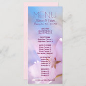 Menu mariage personnalisé (Devant / Derrière)